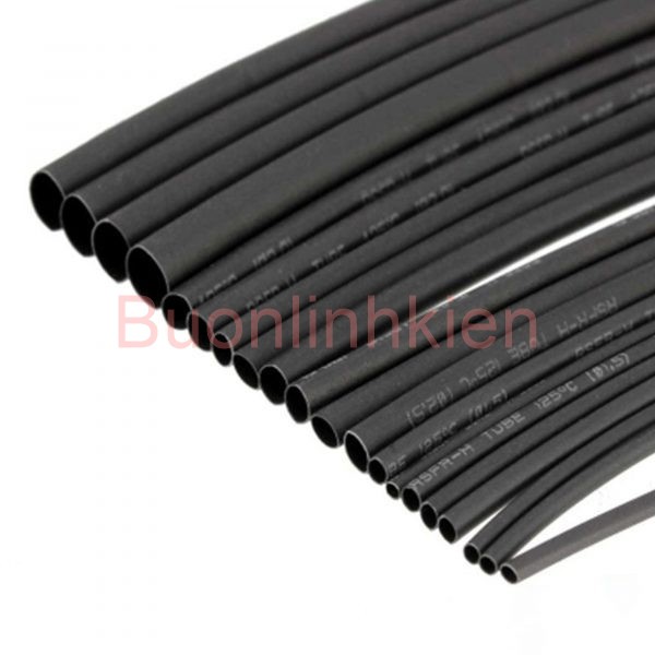 Combo Bộ 5 Ống Gen Co Nhiệt, Cách Điện Phi 1,2,3,4,5, Nhiều màu- Dài 1m Mỗi Sợi