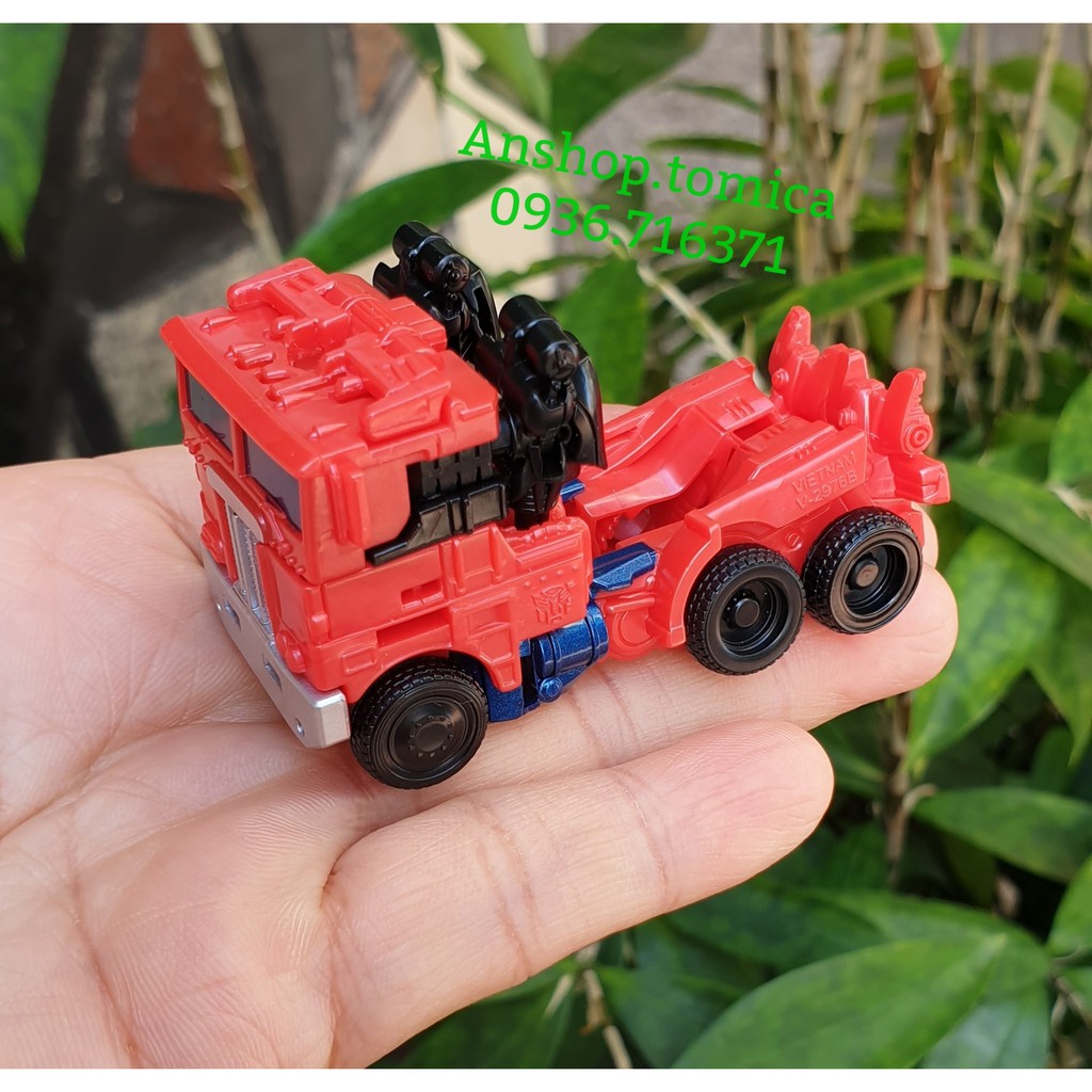 Robot Mini (Cao 8cm) Biến Hình Xe Tải Màu Đỏ Trasformer Hasbro (Optimus Prime)