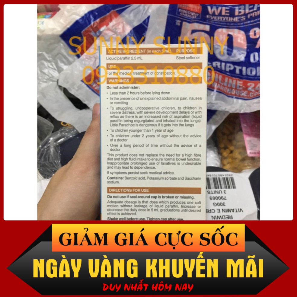 GIÁ CỰC SỐC Men vi sinh hỗ trợ giảm táo bón Parachoc 400ml. GIÁ CỰC SỐC