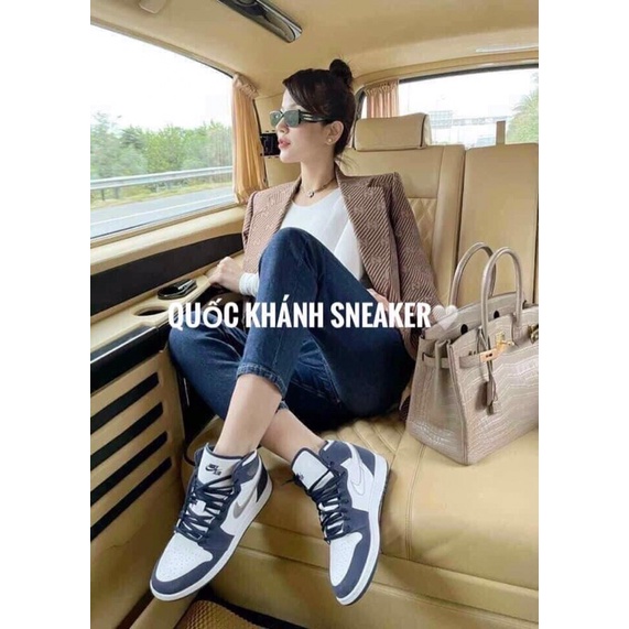 _thể thao nam nữ sneaker[giày JOCDAN 1 cao cổ ,jd xanh lam cao Hàng 11 full Bill full box