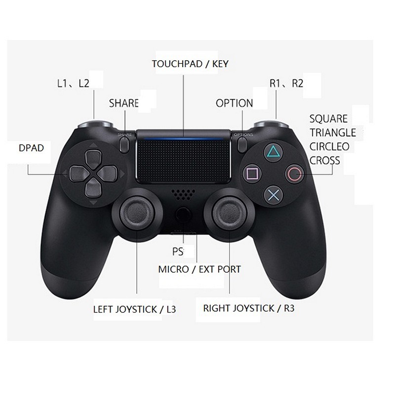 Gamepad Không dây Bluetooth PS/4 Trắng