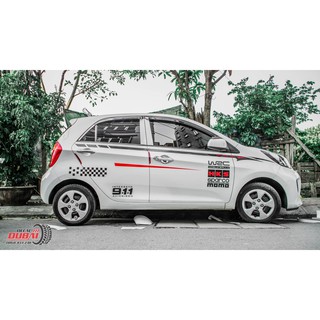 ẢNH THẬT Tem Dán Sườn Xe Ô Tô Cực Đẹp