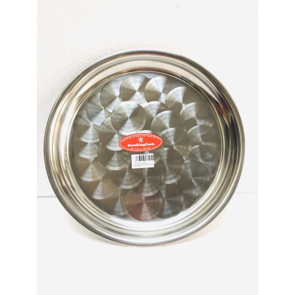 Khay inox 30*30 sâu 2,5cm đựng thức ăn , đồ bưng bê