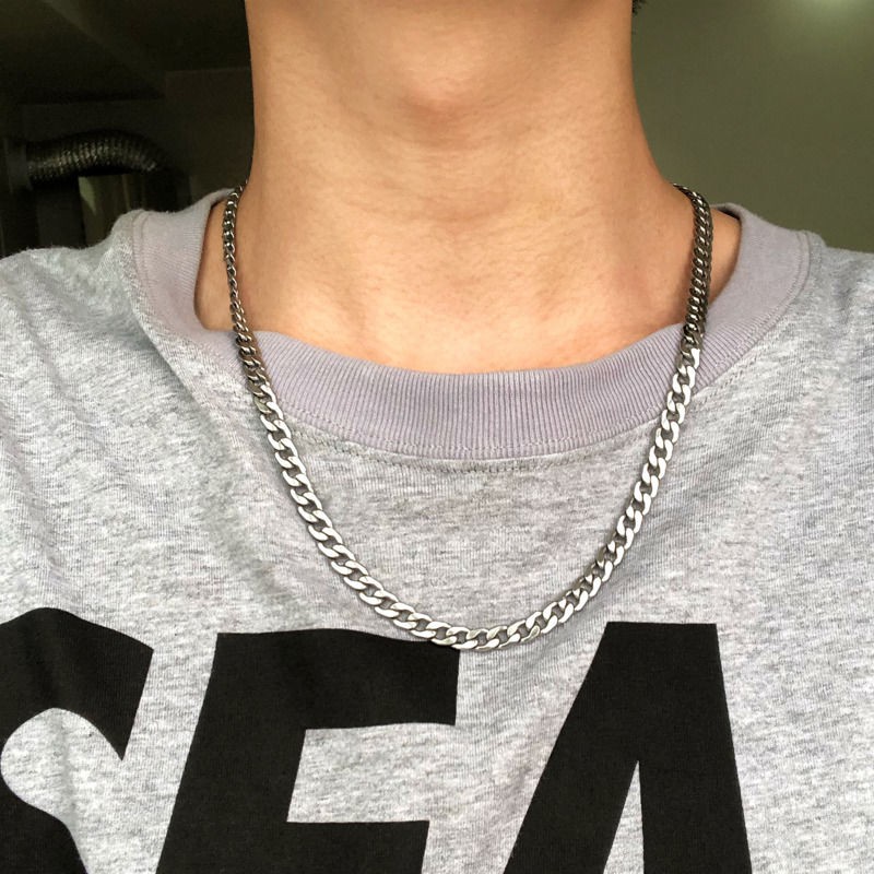 Dây chuyền thép titan phong cách hiphop đường phố sành điệu