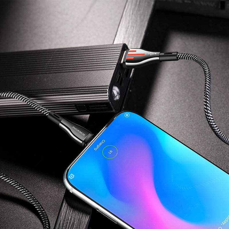 Cáp Sạc TYPE C Borofone BU23 Dài 1.2M Dây Dù Cho Android - BH 12 Tháng 1 đổi 1 (MÀU SẮC NGẪU NHIÊN) - Hưng Long PC