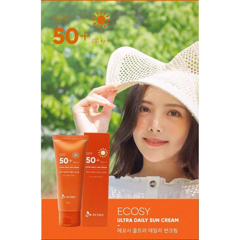 Chống Nắng Ecosy Ultra Daily Sun Cream SPF 50 100ml