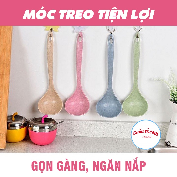 Muôi múc canh lúa mạch thân thiện môi trường - Thìa múc canh lúa mạch an toàn sức khỏe 01413 Buonrecom