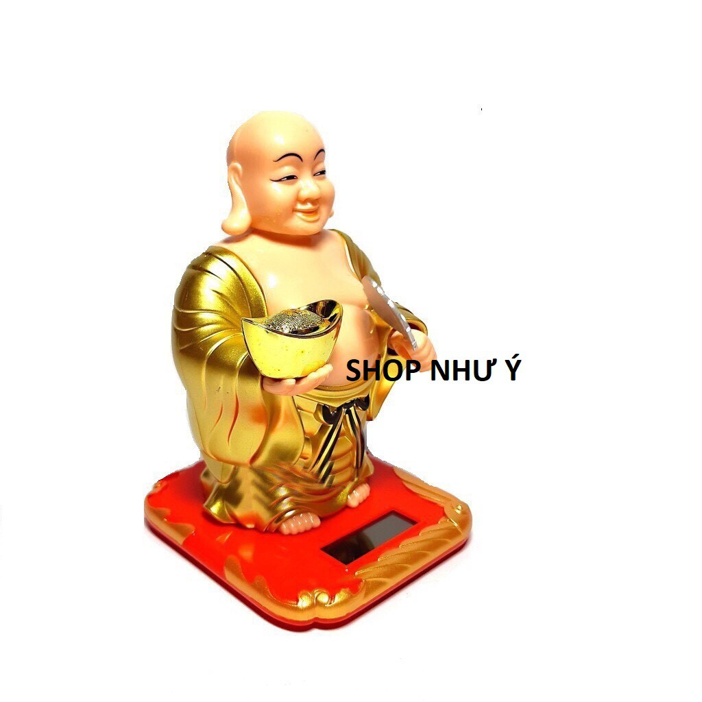 PHẬT DI LẶC NĂNG LƯỢNG MẶT TRỜI ĐỨNG CẦM QUẠT 23010,23011,23012 CAO 10CM,14CM,19CM (MUA NHIỀU GIẢM GIÁ)