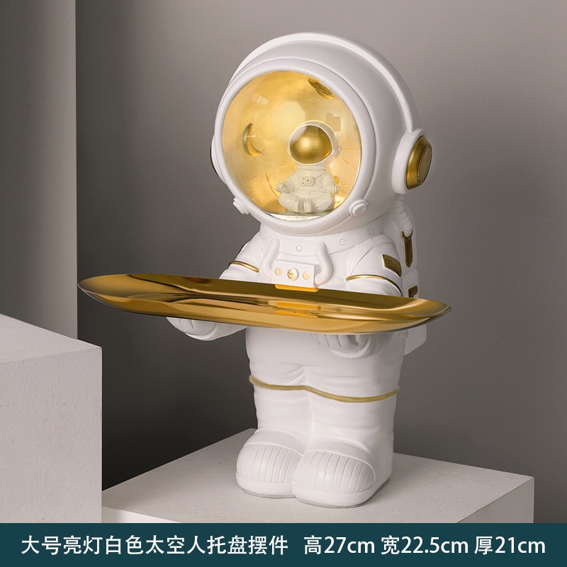 Khay đựng điêu khắc hình phi hành gia dùng để trang trí