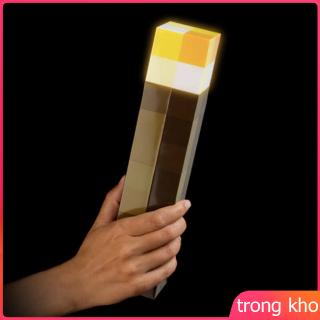 Light Up Torch 28CM High Brightness LED Minecraft Hand Held or Wall Mount Flashlight