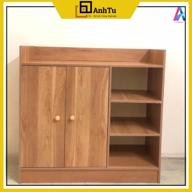Kệ giày gỗ hiện đại cánh gỗ, phù hợp cho mọi gia đình chất gỗ MDF dày 12mm kích thước 80x80x30cm