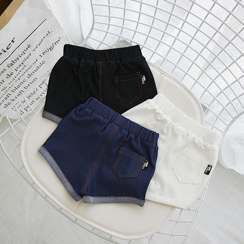 Quần Short Denim Mỏng Co Giãn Tốt Thời Trang Hè Cá Tính Dành Cho Bé