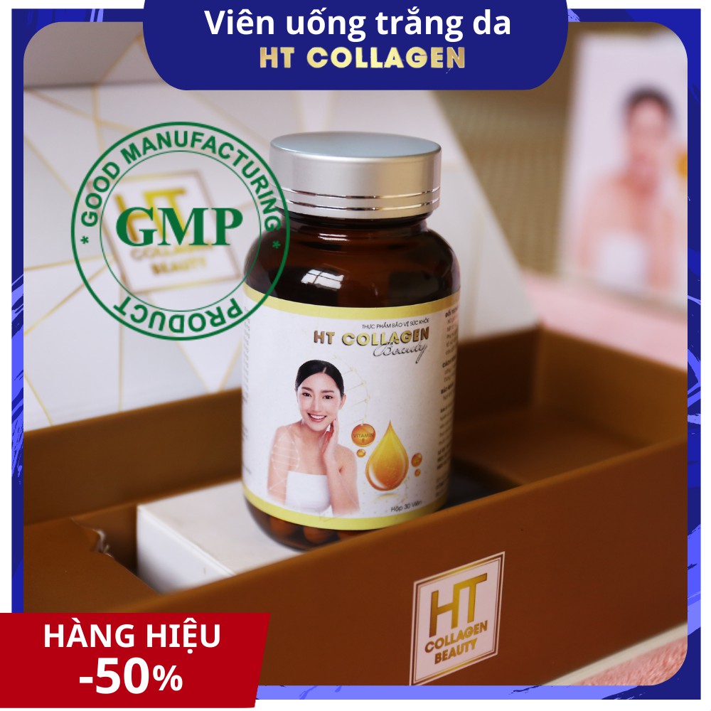 Dưỡng trắng da bằng viên uống collagen và glutathione - làm đẹp da, trắng da, căng mịn da