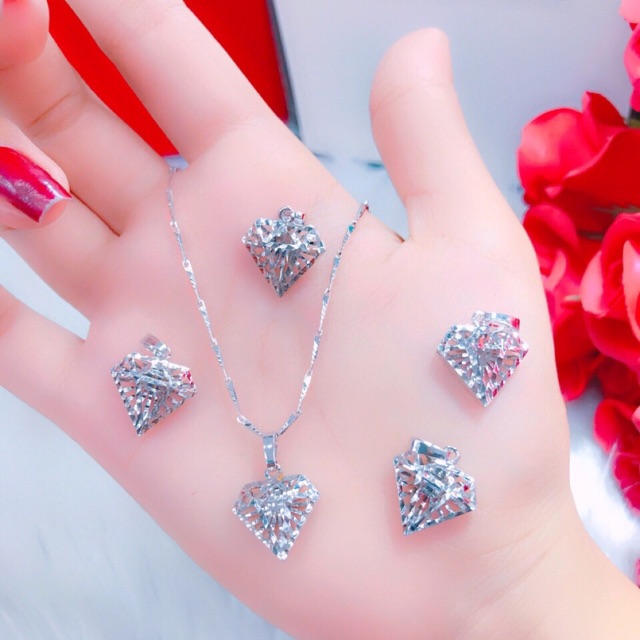 Dây chuyền nữ dát bạch kim cực xinh