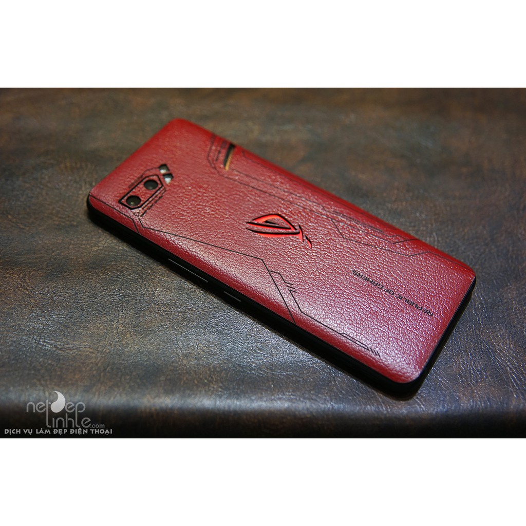 Ốp dán da điện thoai Rogphone 2 – Da bò thật 100% - chính hãng Nét Đẹp Tinh Tế