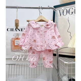 Đồ bộ xô muslin dài tay