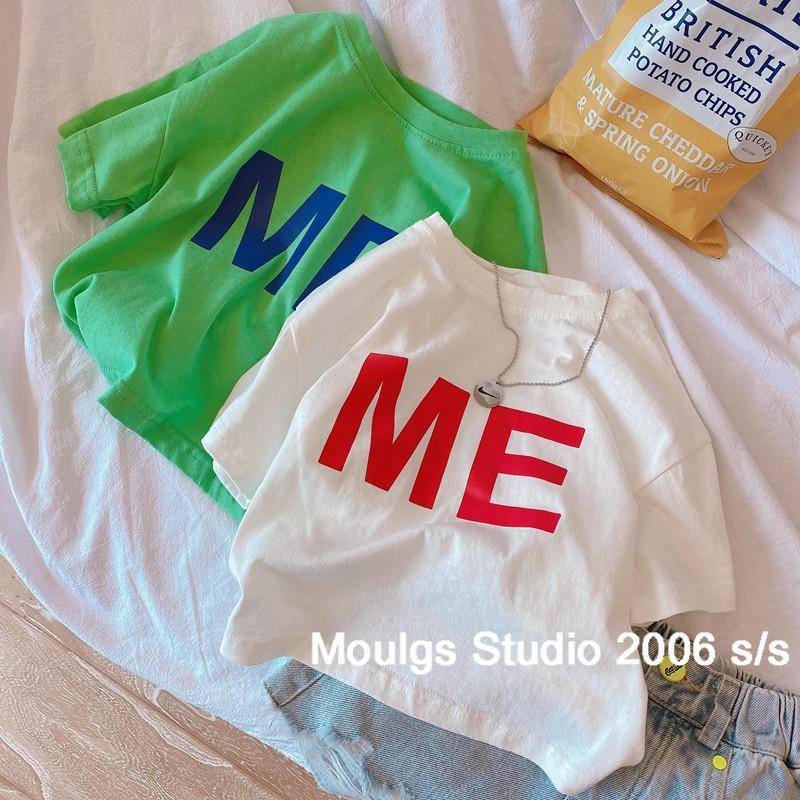 Áo Thun Cộc Tay In Chữ Cho Bé