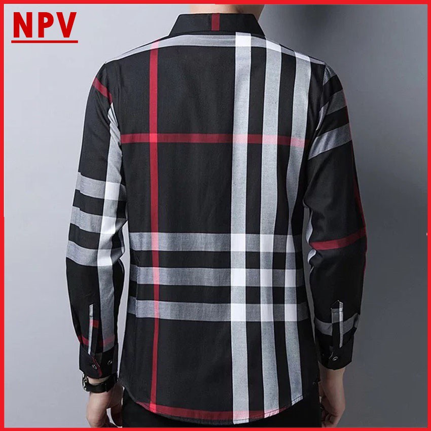 Áo sơ mi kẻ sọc NPV thời trang nam,áo sơ mi nam cao cấp phong cách nam tính 3 màu | BigBuy360 - bigbuy360.vn