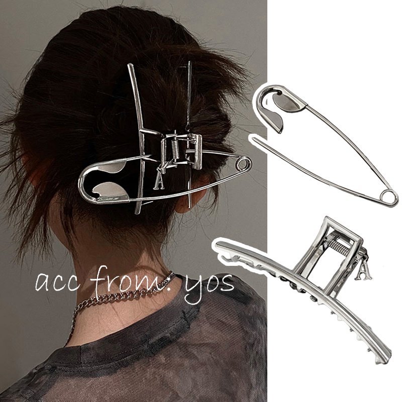 Kẹp tóc càng cua Hàn Quốc kim loại kèm ghim cực HOT cho nữ