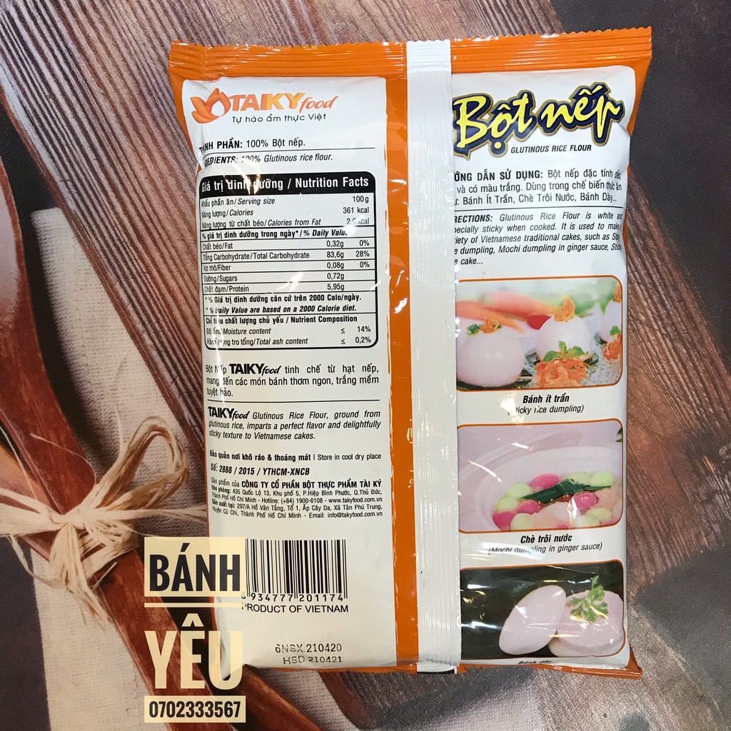Bột nếp Tài Ký  làm bánh 400g - NL27