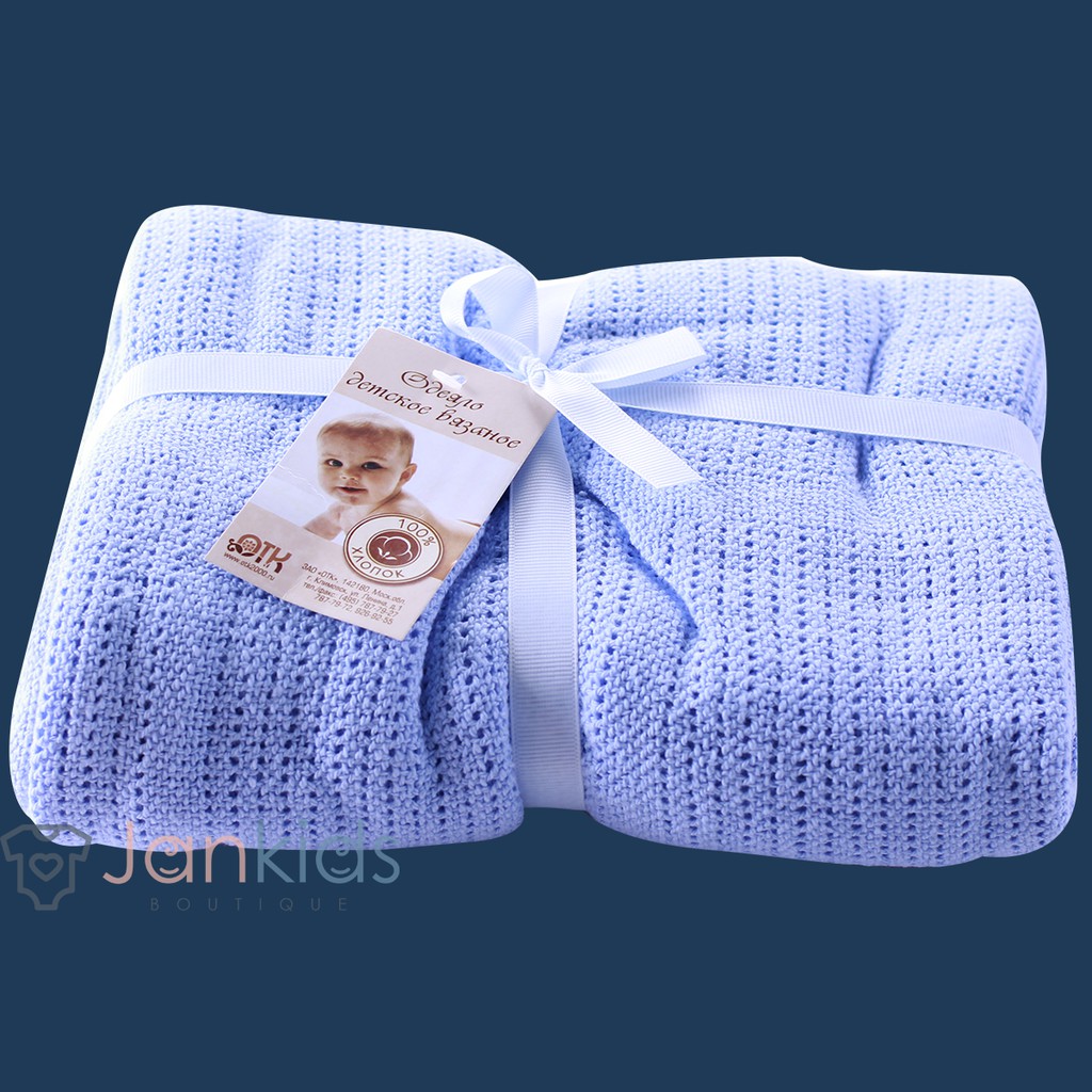 Chăn lưới xuất nga thoáng khí cho bé sơ sinh kích thước 90x102cm