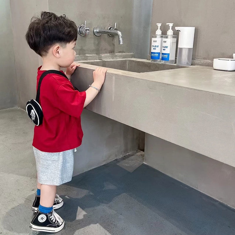 Áo Thun Tay Ngắn Và Quần Lửng Phong Cách Mới Dành Cho Bé Trai