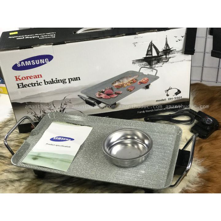 Bếp nướng điện SamSung DH-SS01 - Nhiều chế độ nướng - Có chức năng tự động ngắt mở khi đủ và thiếu nhiệt, chống dính