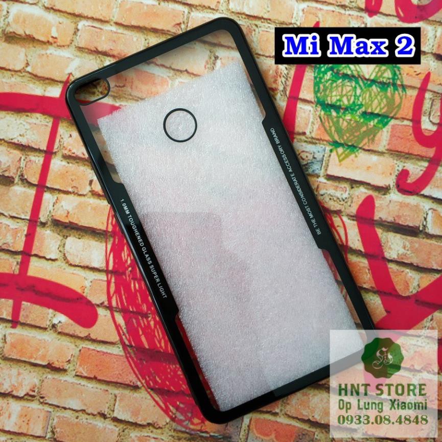 ➖ NEW T12/2018 - ỐP LƯNG XIAOMI MI MAX 2 - LƯNG NHỰA TRONG VIỀN MÀU ➖