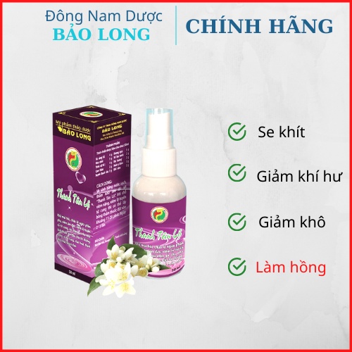 Xịt se khít âm đạo thảo dược ,hỗ trợ khử mùi hôi, lở ngứa phần phụ, viêm âm đạo Thanh Tân Lộ Bảo Long