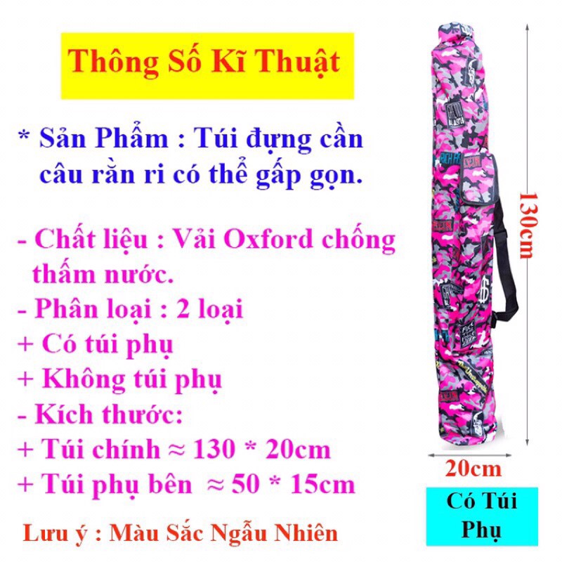 Túi đựng cần dàn zi có thể gấp gọn 1m3 đồ câu FISHING_HD