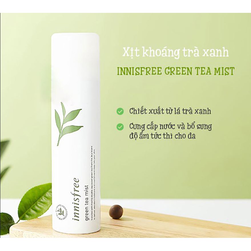 Xịt Khoáng Trà Xanh Innisfree Green Tea Mist 2019