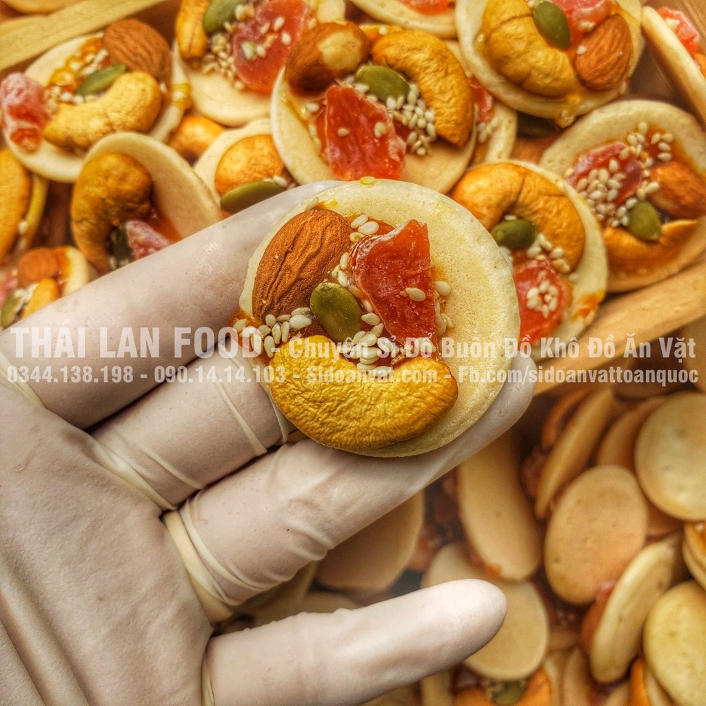 Bánh Đồng Tiền Mix Hạt Dinh Dưỡng Xí Muội Lon 300Gram