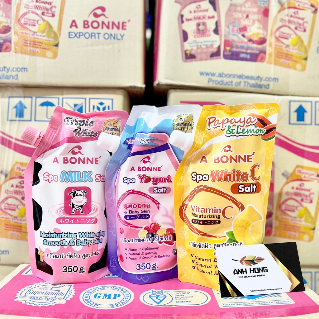 Muối Tắm Sữa Bò Tẩy Tế Bào Chết A Bonne Spa Milk Salt Thái Lan 350gr