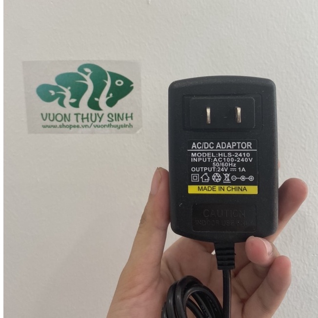 Adapter cho máy tạo khói điện áp 24V có đèn LED báo nguồn