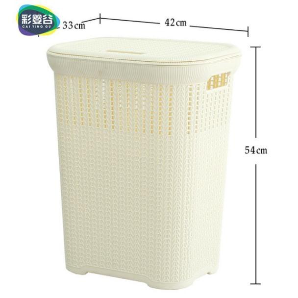 Sọt nhựa đựng quần áo có nắp kiểu Hàn Quốc size L1234