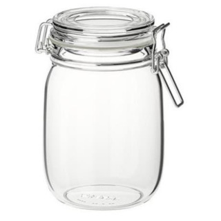 Lọ thuỷ tinh có đai 1L KORKEN IKEA chính hãng ( có sẵn)