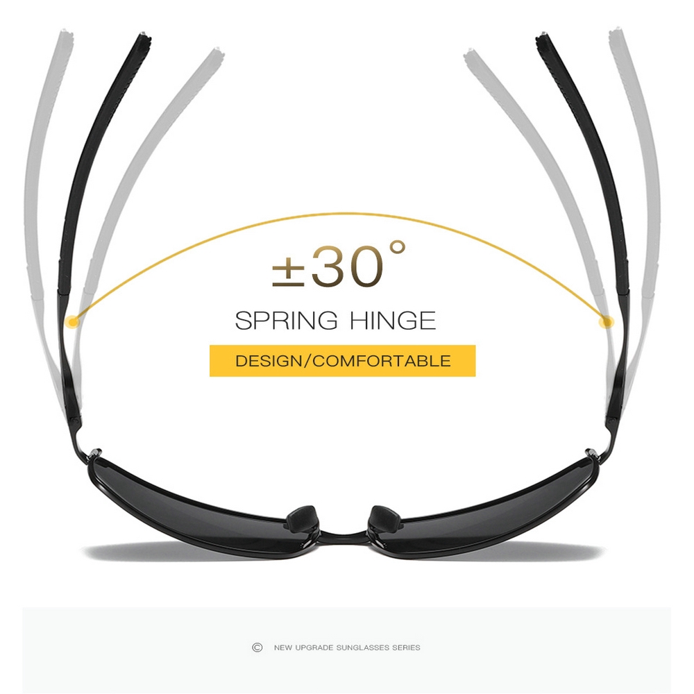 Kính mát HD làm từ nhôm kiểu dáng thời trang cho nam