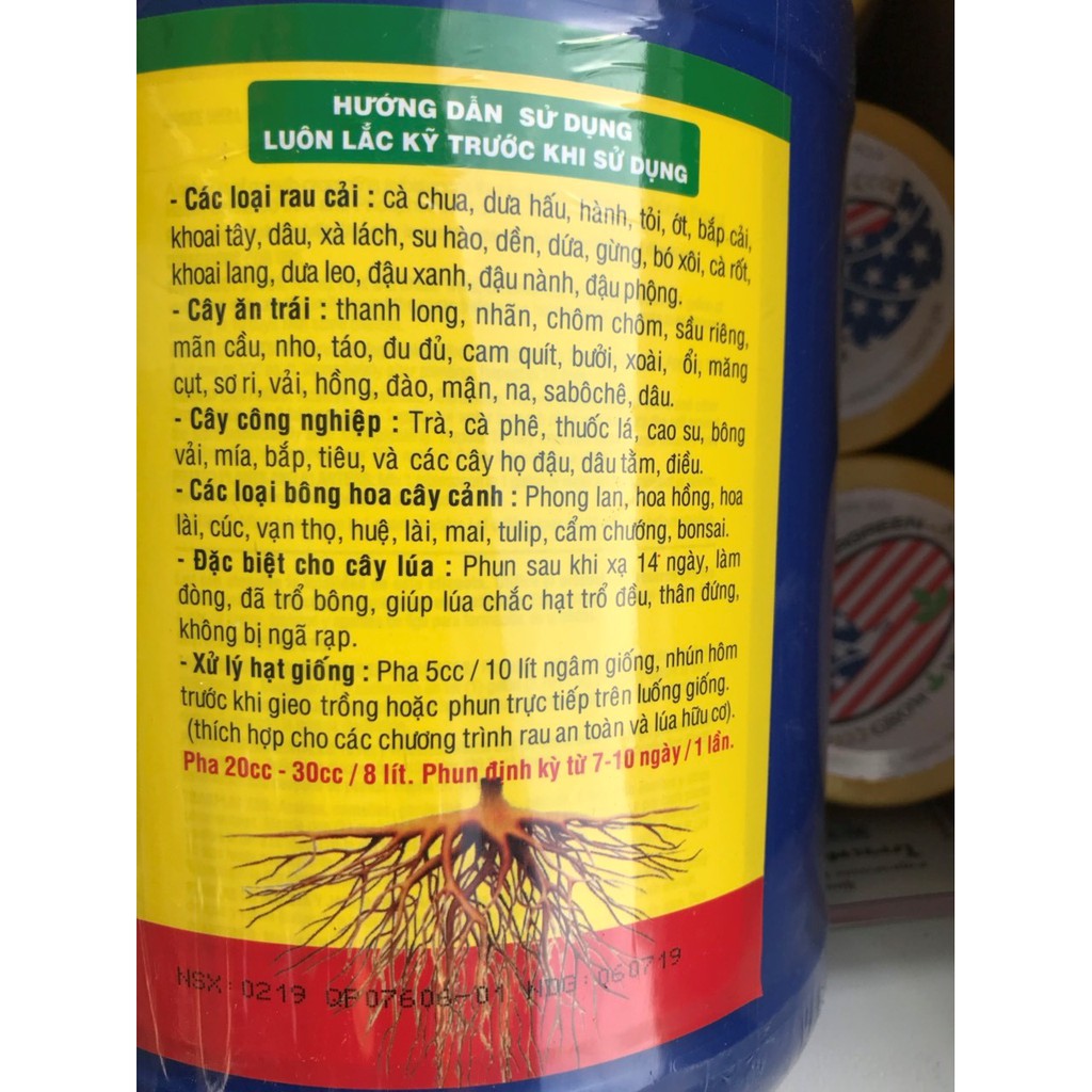 Phân bón lá cao cấp vitamin B1 Start của Growmore 3.8lit