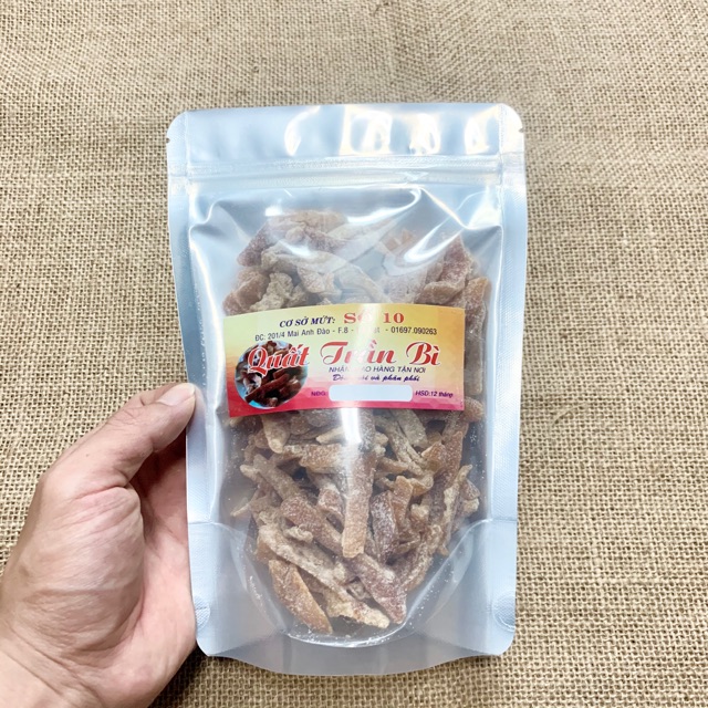 Mứt quất trần bì DLFresh mứt vỏ quất 250g