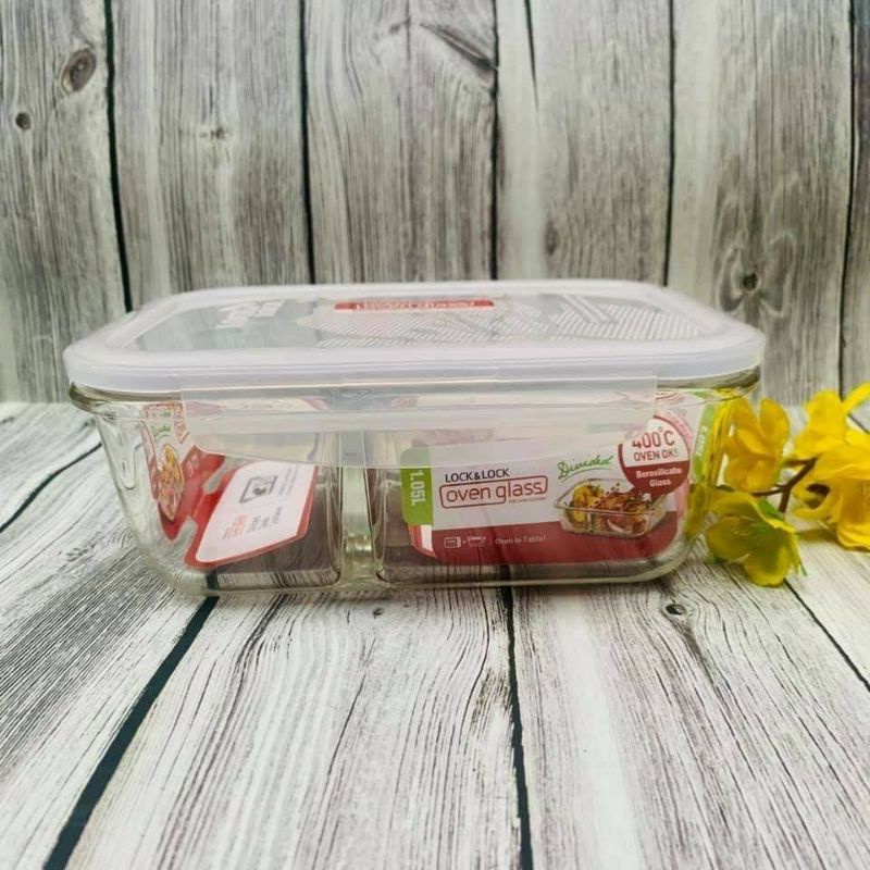 Hộp chia ngăn thủy tinh Lock&Lock