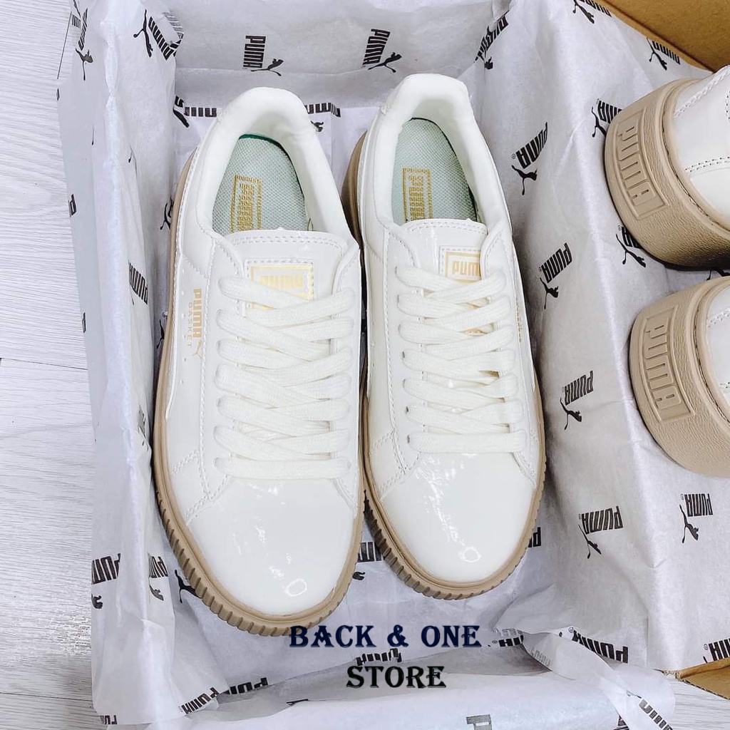 Giày thể thao Sneakers, Giày 𝐏𝐮𝐦𝐚 nữ,𝐏𝐮𝐦𝐚 đế nâu da bóng. | BigBuy360 - bigbuy360.vn