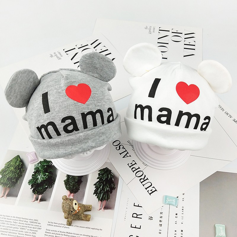 Mũ trùm đầu dệt kim dễ thương xinh xắn cho bé