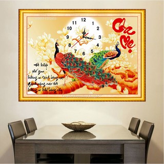 Tranh đính đá cha mẹ 80*55cm VS063