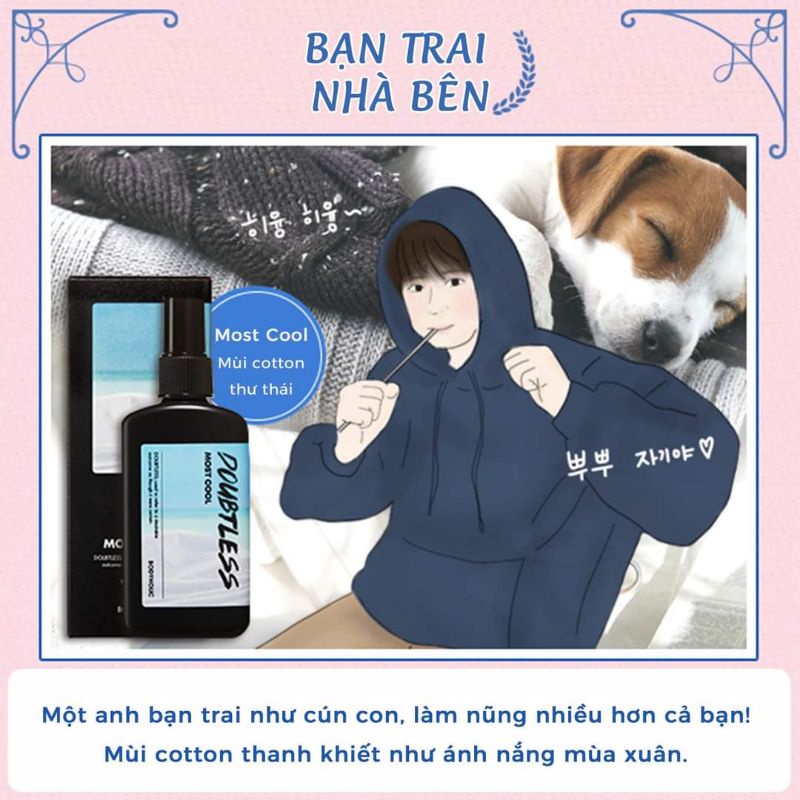 Body Mist Nam Xịt thơm toàn thân, xịt thơm quần áo, tóc cho nam Bodyholic Doubtless Hair & Body Mist LOVESKINCARE VN