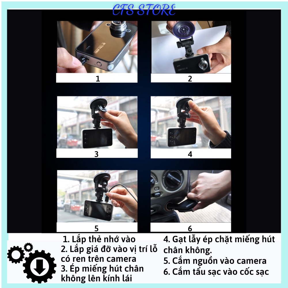 Camera hành trình ô tô full HD giá rẻ, cam hanh trinh mini