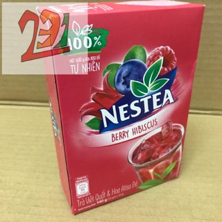 Hộp 10 gói Trà Tan Nestea Berry Hibicus 14g