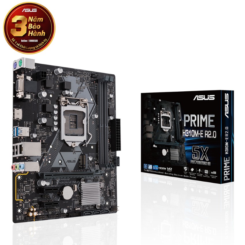 Mainboard ASUS PRIME H310M-E R1.02 LIKE NEW (Intel H310, Socket 1151, m-ATX, 2 khe RAM DDR4) | BigBuy360 - bigbuy360.vn