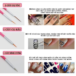 Set 15 Cây Cọ Vẽ Móng