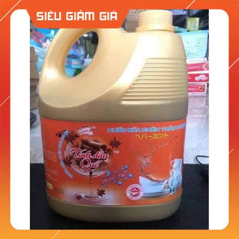 Nước rửa bát thảo dược tinh dầu quế ( thể tích 3,6l)