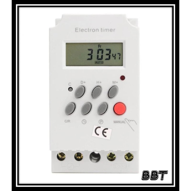 BBT KG316T -ll Hẹn Giờ Công Tắc 220V 25A Đồng Hồ Bật Tắt Thiết Bị Điện Tự Động KG316T